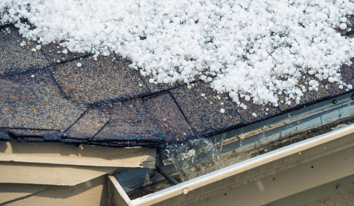 how to handle hail damage to your roof
