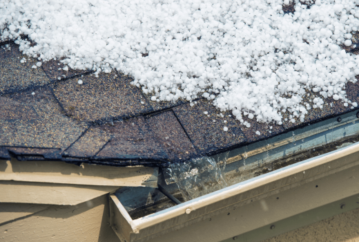 how to handle hail damage to your roof