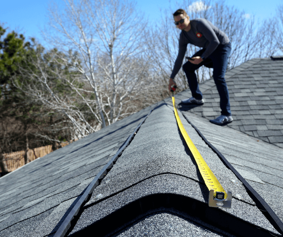 Roof replacement project in Morrison showing new roofing materials being installed