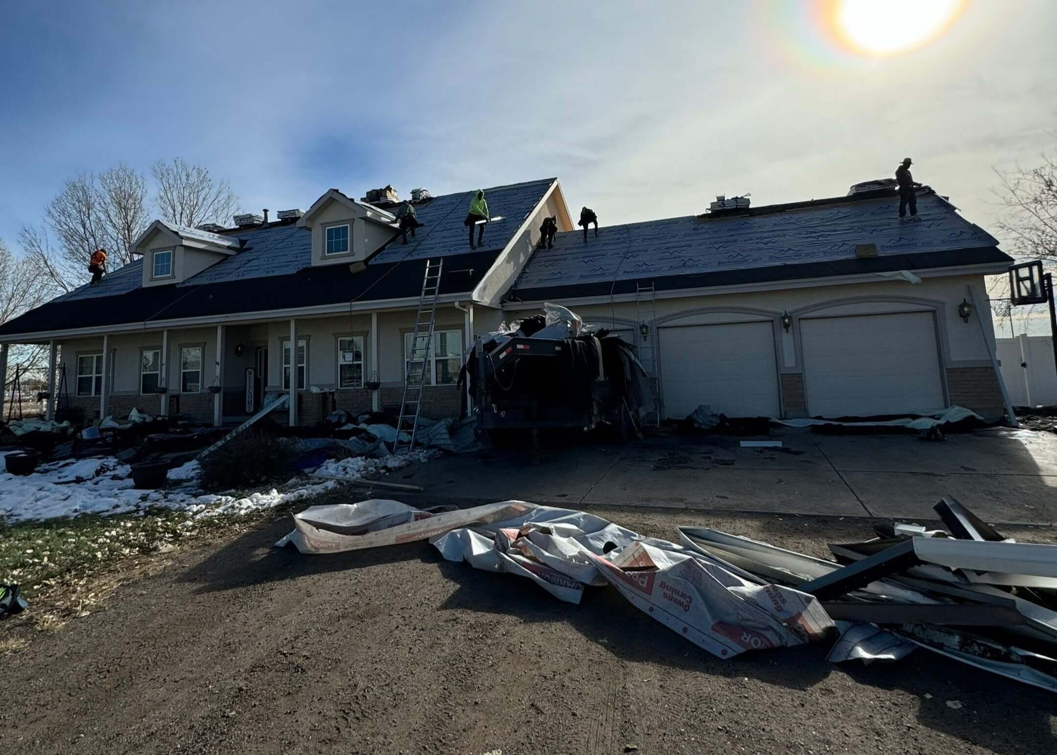 roof replacement project in brighton co