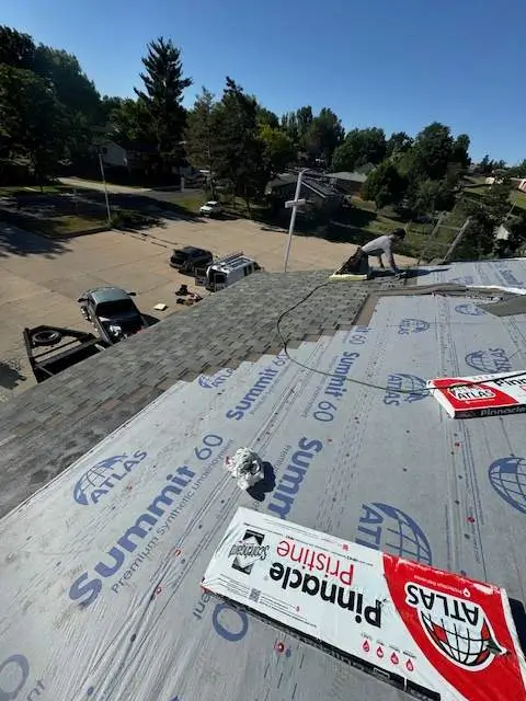Full roof replacement completed for condominium and townhome community roofing system