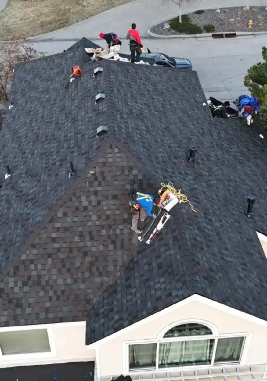 shingle roof repair project in denver