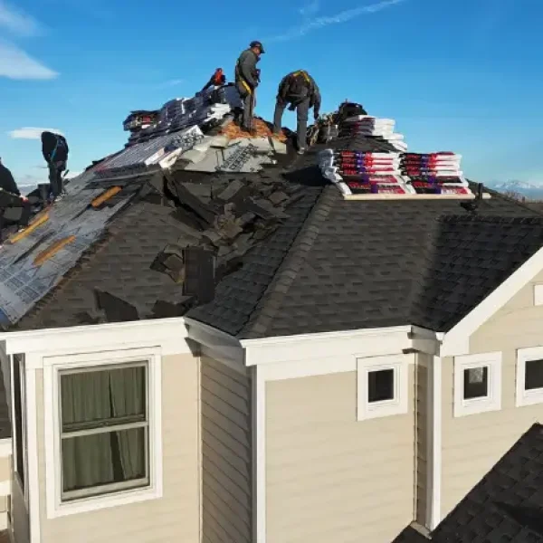 denver residential roof repair project tear off