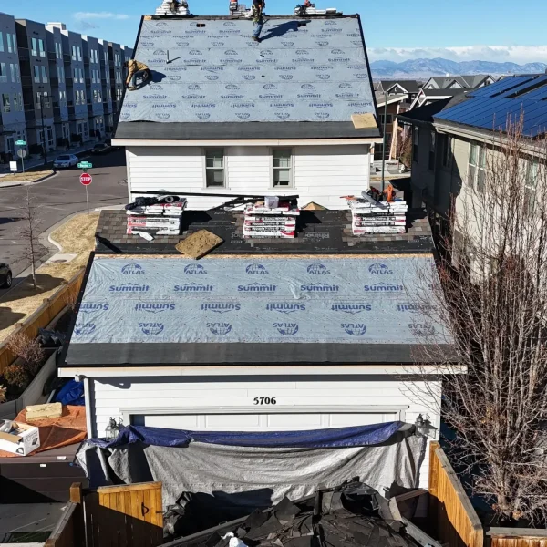 denver roof replacement project gallegos home in progress