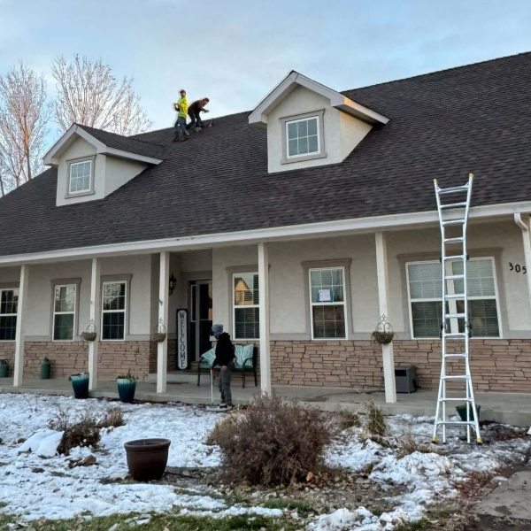 roof replacement job by premier restoration and construction